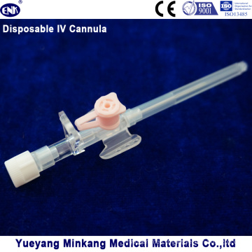 Cathéter intraveineux intraveineux muni d&#39;une ampoule intraveineuse / cathéter IV avec port d&#39;injection 20 g